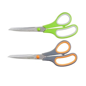 Amazon Basics Multipurpose Office Scissors - 2-Pack : Amazon